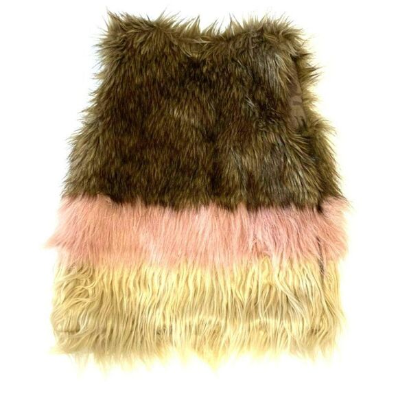 Say What? Girls Faux Fur Vest Size: 10/12 - Picture 2 of 4